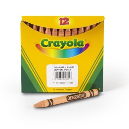 Crayola® Single Color Bulk Crayons, Regular Size, Peach, 12 Count