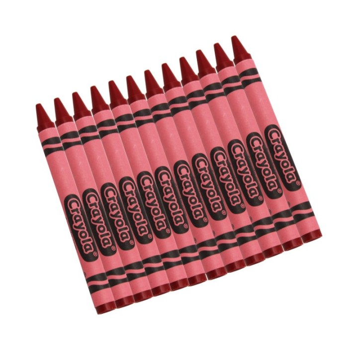 Crayola® Single Color Bulk Crayons, Regular Size, Red, 12 Count