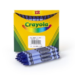 Crayola® Single Color Bulk Crayons, Regular Size, Blue, 12 Count
