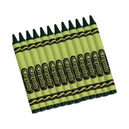 Crayola® Single Color Bulk Crayons, Regular Size, Green, 12 Count
