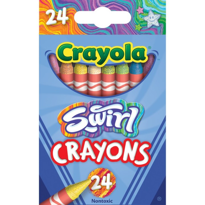 Crayola® SWIRL Crayons, 24 Count