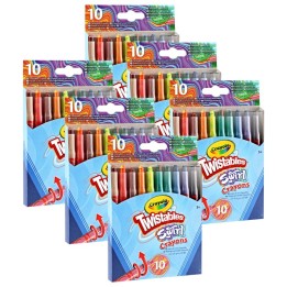 Crayola® SWIRL Mini Twistable Crayons, 10 Per Pack, 6 Packs