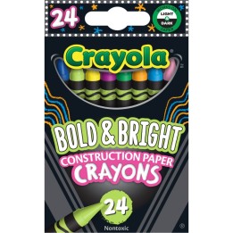 Crayola® Bold & Bright Construction Paper Crayons 24ct