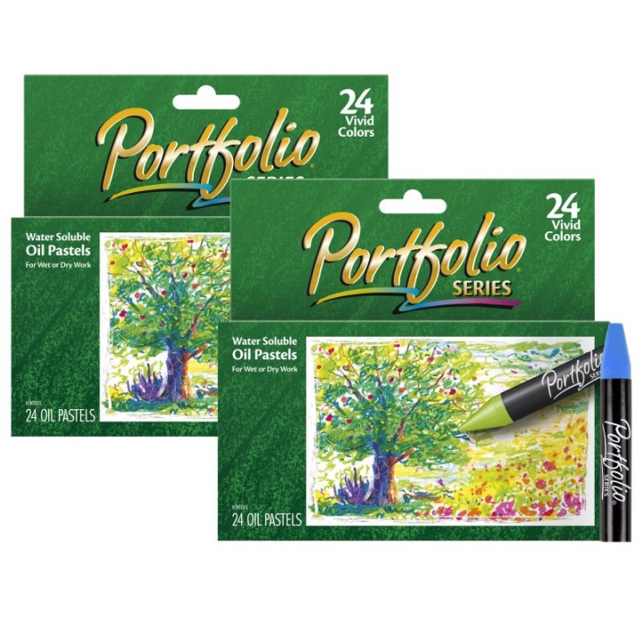 Crayola® Portfolio Series Oil Pastels 24 Per Box, 2 Boxes