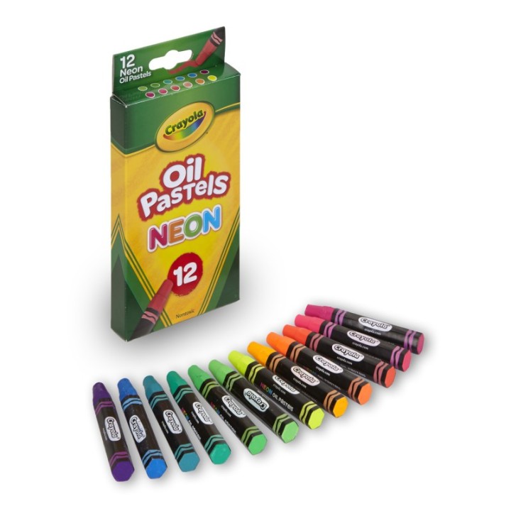 Crayola® Oil Pastels, Neon, Pack of 12