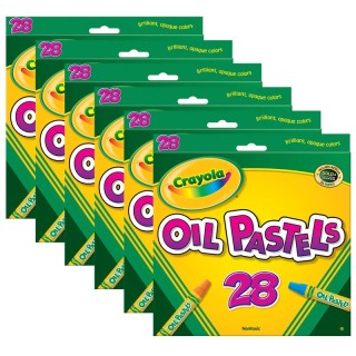 Crayola® Oil Pastels, 28 Per Box, 6 Boxes