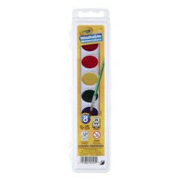 Crayola® Semi-Moist Washable Watercolor Set, 8 Colors
