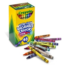 Crayola® Ultra-Clean Washable Crayons, Regular Size, Pack of 48