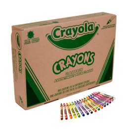 Crayola® Crayon Classpack®, Reg Size, 16 Colors, Pack of 800