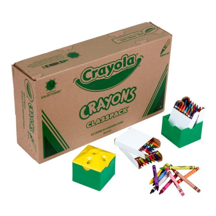Crayola® Crayon Classpack®, Reg Size, 64 Colors, Pack of 832
