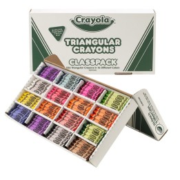 Crayola® Triangular Crayon Classpack®, 16 Colors, 256 Count
