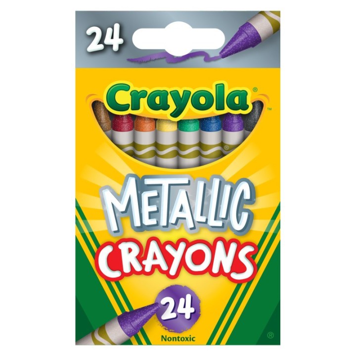 Crayola® Metallic Crayons, 24 Colors