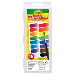 Crayola® Education Oval Pans Watercolors Set, 16 Count