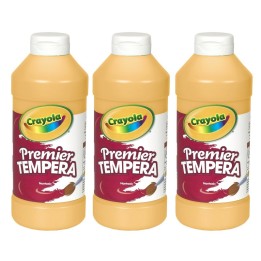 Crayola® Premier Tempera Paint, 16 oz, Peach, Pack of 3