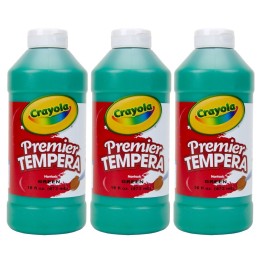 Crayola® Premier Tempera Paint, 16 oz, Green, Pack of 3