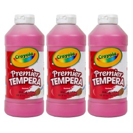 Crayola® Premier Tempera Paint, 16 oz, Magenta, Pack of 3