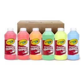 Crayola® Premier Tempera Fluorescent Paint Bundle, Set of 6