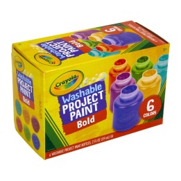 Crayola® Washable Project Paint, Bold, 6 Colors