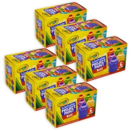 Crayola® Washable Project Paint, Bold, 6 Per Pack, 6 Packs