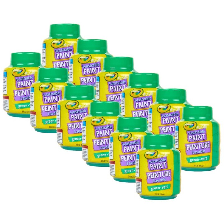 Crayola® Washable Paint, 2oz, Green, Pack of 12