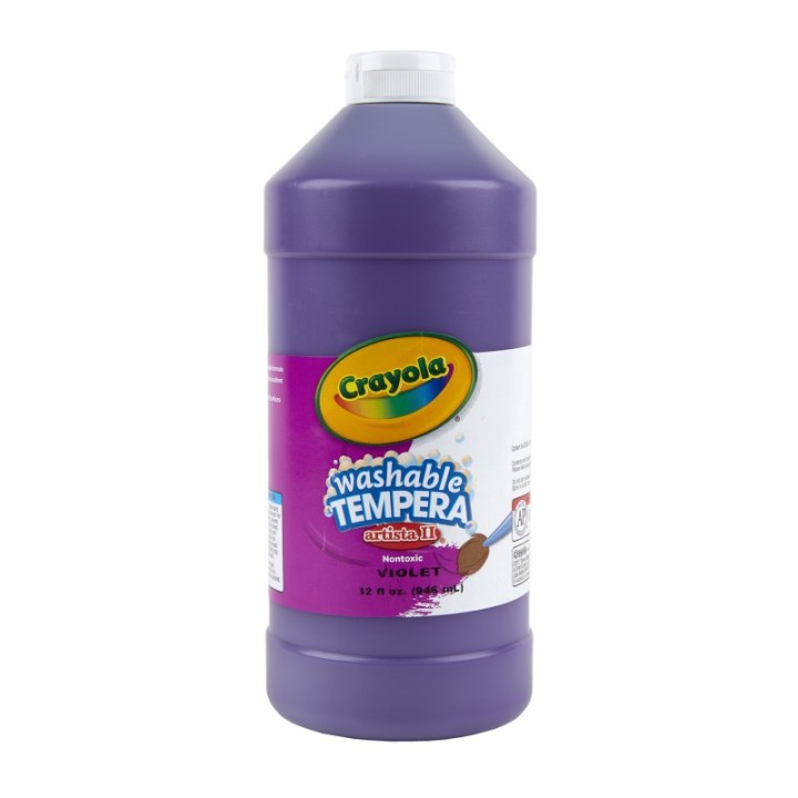 Crayola® Artista II Washable Tempera Paint, 32 oz, Violet