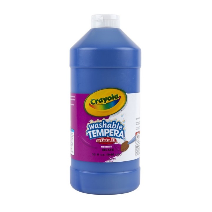 Crayola® Artista II Washable Tempera Paint, 32 oz, Blue