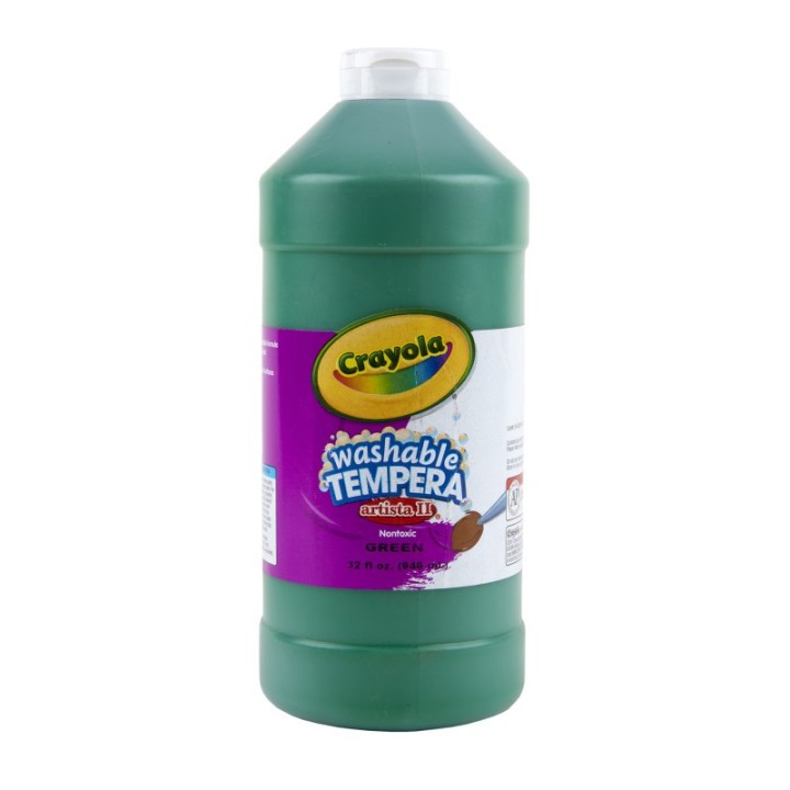 Crayola® Artista II Washable Tempera Paint, 32 oz, Green