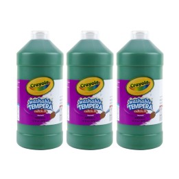 Crayola® Artista II Washable Tempera Paint, 32 oz, Green, Pack of 3