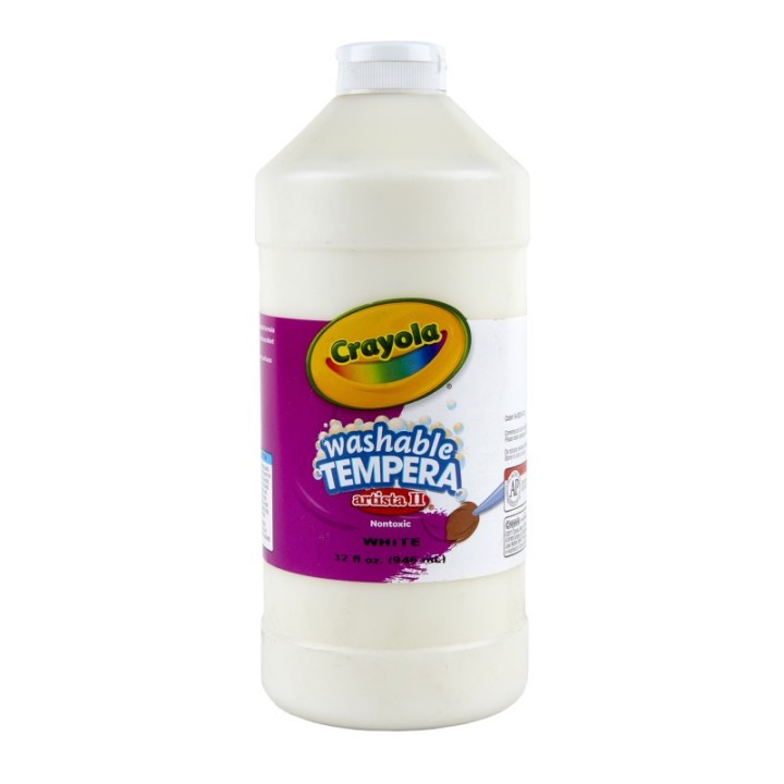 Crayola® Artista II Washable Tempera Paint, 32 oz, White