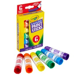 Crayola® Washable Paint Sticks, 6 colors