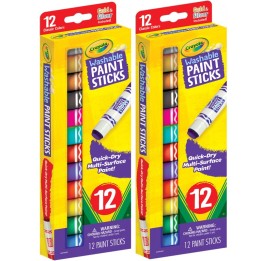 Crayola® Washable Paint Sticks, 12 Per Pack, 2 Packs