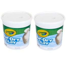 Crayola® Air-Dry Clay, White, 5 lb Tub, Pack of 2
