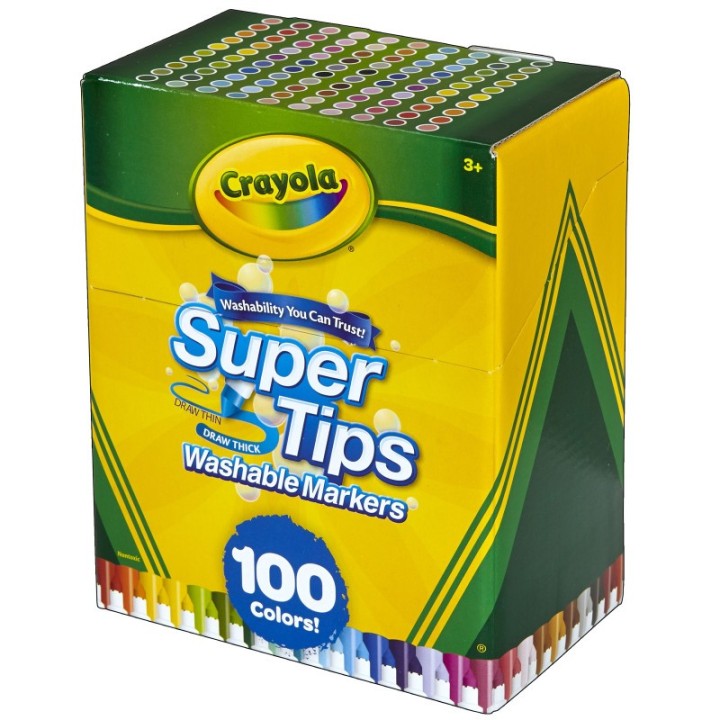 Crayola® Washable Super Tips Markers, Pack of 100