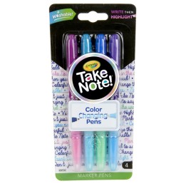Crayola® Take Note! Dual Ended Color Changing Pens, 4 Count