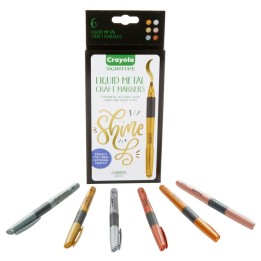 Crayola® Signature™ Liquid Metal Craft Markers, Pack of 6
