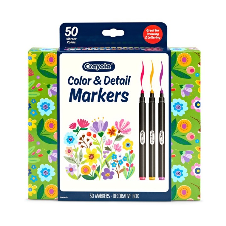 Crayola® Color & Detail Markers, Pack of 50