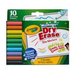 Crayola® Washable Slim Dry Erase Markers, 10 Count