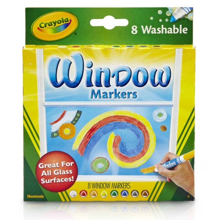 Crayola® Washable Window Markers, 8 Count