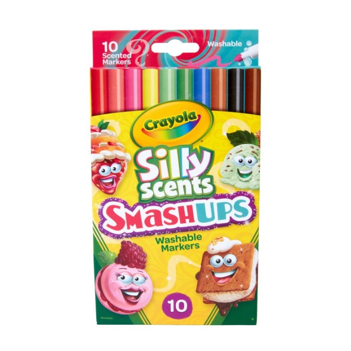 Crayola® Silly Scents™ Smash Ups Slim Washable Scented Markers, 10 Count
