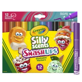 Crayola® Wedge Tip Silly Scents™ Smash Ups, 12 Count