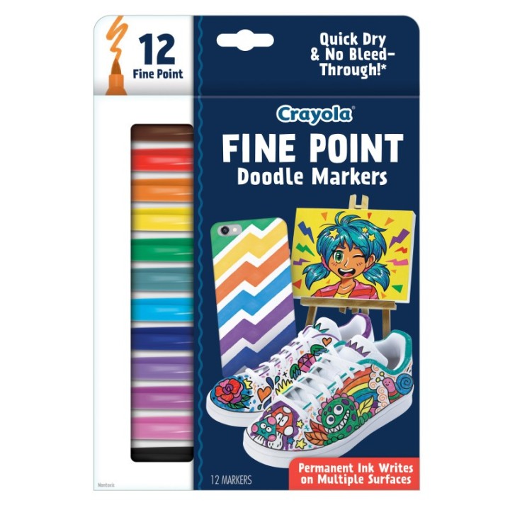 Crayola® Doodle & Draw Fine Point Doodle Marker, 12 Count