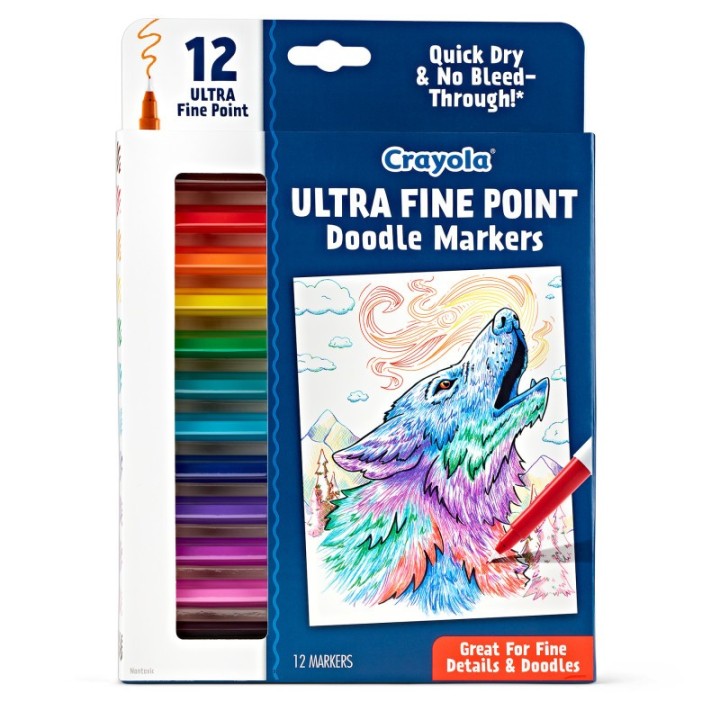 Crayola® Doodle & Draw Ultra Fine Point Doodle Marker, 12 Count