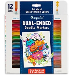 Crayola® Doodle & Draw Dual-Ended Doodle Marker, 12 Count