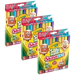 Crayola® Silly Scents Smash Ups Dual-Ended Washable Markers, 10 Per Pack, 3 Packs