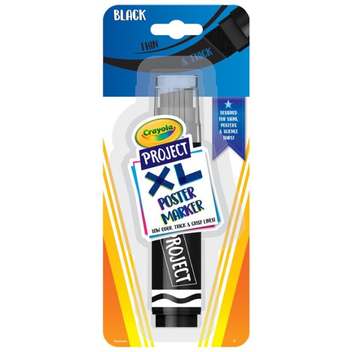 Crayola® Project XL Poster Marker, Black, Single
