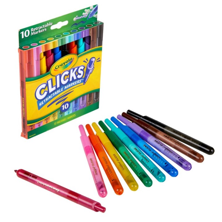 Crayola® Crayola 10 Ct Washable CLICKS Retractable Markers™