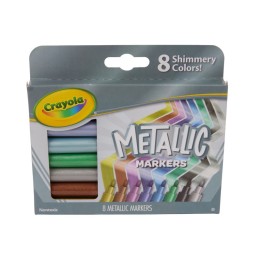 Crayola® Metallic Markers, 8 Per Pack