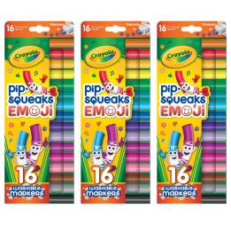 Crayola® Pip Squeaks Stamper Markers, 16 Per Pack, 3 Packs