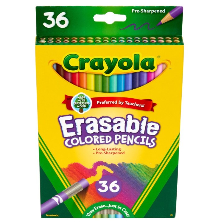 Crayola® Erasable Colored Pencils, 36 Count