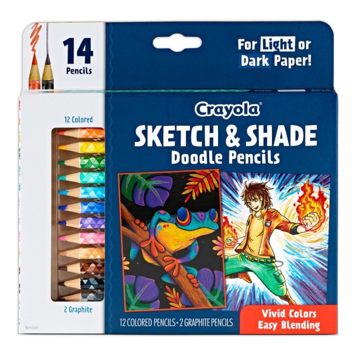Crayola® Doodle & Draw Sketch & Shade Doodle Pencil 14 Count